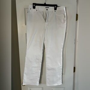 Talbots Women's Crisp White Boot Cut Jeans